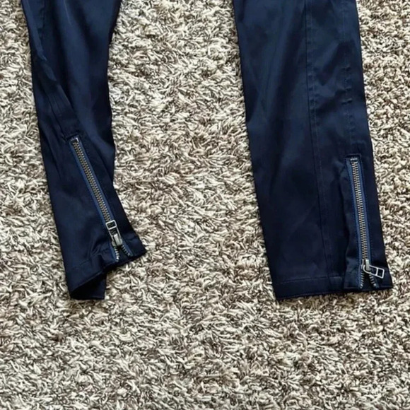 Veronica Beard Ash Dark Navy Skinny Pants | Veronica Beard Zipper Pants - Picture 11 of 16